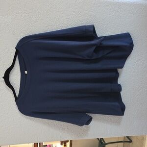 Dokotoo Oversized Soft Basic Tee – Blue | Large